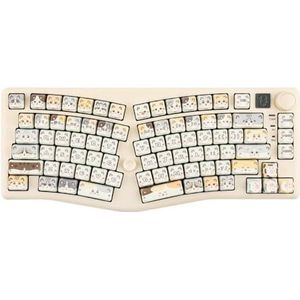 QPSJXN A75 - Mechanisch Toetsenbord - Alice-lay-out - Bluetooth - Draadloos