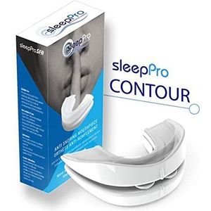 SleepPro Contour Verstelbare Snurkbeugel - 7 standen | Makkelijkste oplossing om met snurken te stoppen | Anti Snurk beugel | Nooit meer snurken | Apneu | Mandibulair Repositie Apparaat - MRA | Made in UK