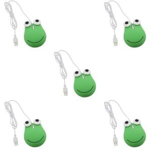 NeaxgeandX 5 set van Wired Muis Glad Thuis en Kantoor Gebruik Leuke Muizen voor Computer Desktop Laptop