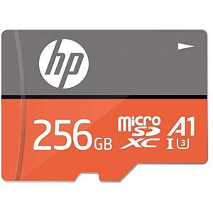 HP 256GB microSDXC geheugenkaart met A1 App Performance High Speed U3 V30 4k Video en SD Adapter