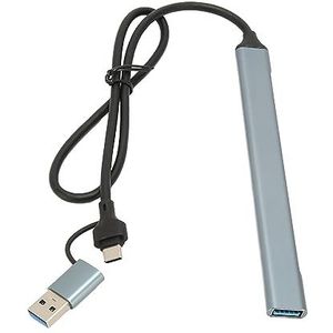 Type C Hub, Type C Dockingstation 7 Interfaces Space Gray 5Gbps voor Pc-laptoptablet
