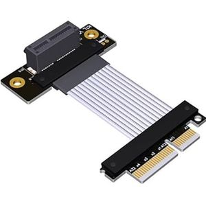 JMT PCI-E 4.0 naar x1 x4 verlengkabel 16G/BPS/64G/BPS-adapter voor netwerkkaart USB-kaart Solid State Drive SSD-kaart (25 cm, K21SL)