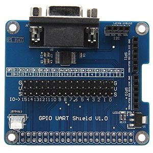 DollaTek Serial Port uitbreidingskaart RS232 voor Raspberry Pi 3 Model B / 2 B/B + GPIO UART Shield met IR ontvangen