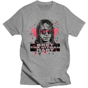 T-shirts - WWF BRET THE HITMAN HART SHIRT - Custom designed art - 100% katoen