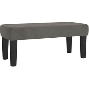 vidaXL Bankje 70x30x30 cm fluweel donkergrijs, bank, halbank, portiekbank, zitbank, gangbank, eetkamerbank, keukenbank, eetbank, zitmeubel, zitbank