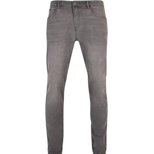 Urban Classics heren Broek Stretch denim broek, Middelgrijs, 30