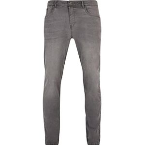 Urban Classics heren Broek Stretch denim broek, Middelgrijs, 30