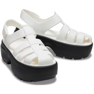 Crocs Unisex Stomp Fisherman Sandal Chalk Men's 4, Women's 6 Medium