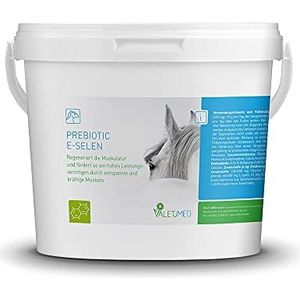 Valetumed PREBIOTIC E-SELEN, 3.000 g, aanvullend voer voor paarden, regenereert de spieren, bevordert de prestaties door ontspannen spieren, aanbevolen door paardenklinieken en dierenartsen