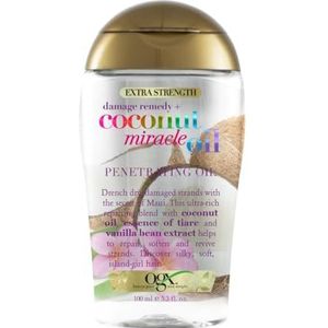 Ogx Coconut Miracle Oil Penetrating Hair Oil voor droog haar, extra sterkte, 100 ml