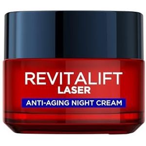 L'Oreal Paris Revitalift Laser Face Moisturiser, X3 Triple Action Anti-Aging Night Cream Mask met Pro Retinol, hyaluronzuur en vitamine Cg- 50ml