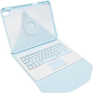 Draadloze Toetsenbordhoes, Touchpad Magnetisch Afneembaar Toetsenbord met Automatische Slaapfunctie voor Kantoor (Blauw)