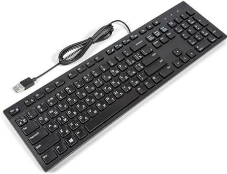 DELL KB216 toetsenbord USB QWERTY Oekraïens Zwart