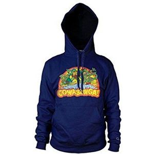 Teenage Mutant Ninja Turtles - Capuchontrui - Marineblauw - XL voor Heren