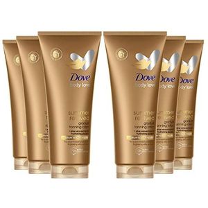 Dove DermaSpa Summer Revived Body Lotion Medium tot Donkere Huid (200ml) (Pack van 6)