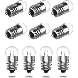 LumiGo - E10 Mini Gloeilamp - Warm Wit - 10 Stuks - 2.5V - Miniatuur Lampjes