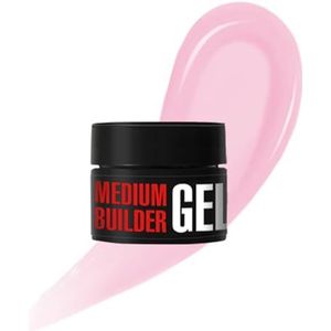 K Professional Medium Builder Gel Lilac Pink UV LED - Builder Gel Naakt, Versterking 13 ml