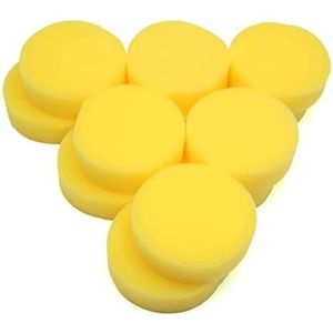 XYWHPGV 12st gele ronde vormige waxing polijstgereedschap polijstpad voor auto voertuig;(e401c 00b9c c1bbb 1b516 94c61 7cb8d