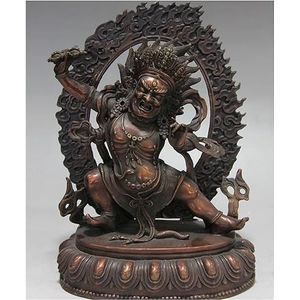 boeddha Boeddhisme Brons Bronzen Vajra Dharma Beschermer Boeddhabeeld, 28 Cm Bronzen Boeddhabeeld Decoratie