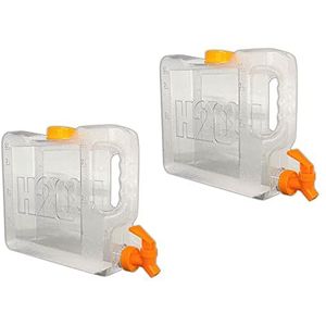 Set van 2 drankdispensers met tapkraan, 3,5 l, waterdispenser, koelkast, sap, cocktaildispenser, dispenser, sapdispenser, waterjerrycan, drankdispenser voor koude dranken