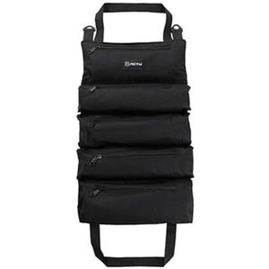 Gereedschapstas, Oxford Tool Roll Up Opbergtas Multicolor(Black)