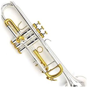 beginners trompetten Professionele Trompet-instrument Beginners Om Verzilverde Vergulde Knop Limiter Drie-tone Trompet Te Spelen trompetten
