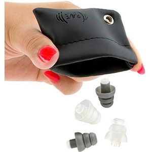 Rave High Fidelity oordopjes: HiFi gehoorbescherming voor muziek, concert; ruisonderdrukkende oordoppen helpen tinnitus te stoppen; oorknoppen filterruis voor oorbescherming (2 paar - 19/25 Decibel)