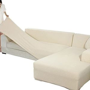 Sofa Kussenovertrekken L Vorm Couch Cover 1 Pc Stretch Elastische Chaise Hoekbank Meubels Protector Slip Cover voor Woonkamer huisdieren Kids (Color : F, Size : 4 Seater 230-300cm 1pc)