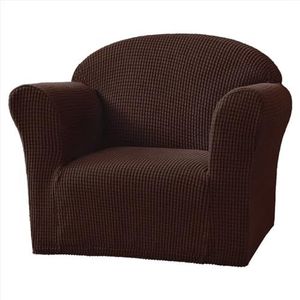 GSCLZ Hoes voor fauteuil, mini-maat, 1-zits, zachte hoes voor fauteuil, bank, effen kleur, elastisch, stretch, mini-maat, hoes voor kinderstoel (ZZ-5)