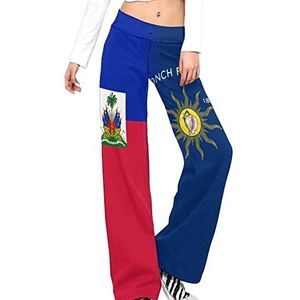 Haïti Conch Republiek Key West Vlag Yoga Broek Voor Vrouwen Casual Broek Lounge Broek Trainingspak met Trekkoord M