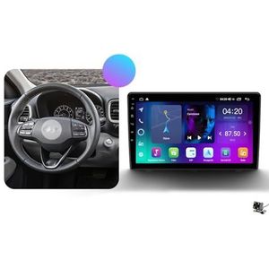 ZWCLSH Android 13 Dubbele Din Autoradio met Draadloze Carplay & Android Auto, BT 5.0, DSP, 10,1 inch QLED Touchscreen Compatibel met Hyundai Venue 2019-2020, Backup Camera, SWC AM/FM Auto Stereo, L,