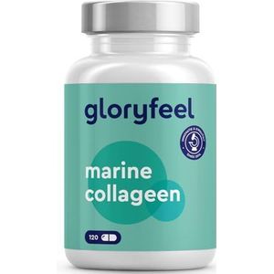 Marine Collageen Capsules - 1500mg collagen - 120 capsules 100% puur gehydrolyseerd type 1 viscollageen - laboratorium getest en gemaakt in Duitsland