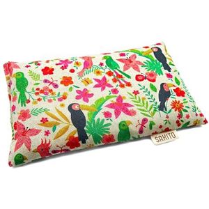 Warmwaterkruik - Magnetronverwarmingskussen - Kersenkern warmwaterkruik - linnennerf warmwaterkruik - droge kruik (25 x 15 cm) tarwe en lavendel