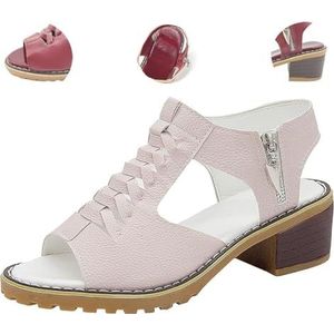Dotmalls comfortabele orthopedische sandalen for dames, Dotmalls schoenen dames comfortabele orthopedische sandalen, damessandalen met hak, antislipzool Huidvriendelijk en ademend (Color : Beige, Si