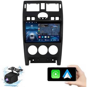 Android 14.0 2 Din Autoradio 9"" Touchscreen Auto Stereo voor Lada Priora 2007-2013 met Draadloze Carplay Android Auto GPS navigatie AHD Omgekeerd beeld Stuurwielbediening(Black,P1(1G+32G))