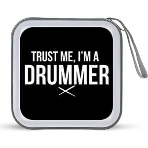 Trust Me, I'm A Drummer CD Cases Mode 40 CD Opbergdozen Houder Case Disc Organizer Portemonnee Tas