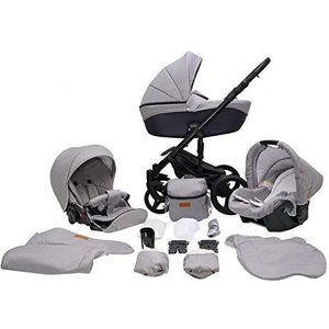 SaintBaby wandelwagen Comodo 2in1 3in1 Isofix babyzitje combi wandelwagen buggy Grey Ocean 18 2in1 zonder autostoel