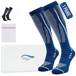 360 Relief Sportcompressiekousen Voor Dames en Heren - Sokken Met Gegradueerde Compressie Voor Hardlopen, Fietsen, Sportschool - Ademende, Lichtgewicht Ondersteunende Sokken Met Meshvoering