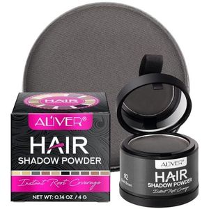 Retoucheerpalet met poederwortels, donkerbruin, haarcorrectie, verdichtend voor haar, waterdichte haarmake-up om wortels te bedekken, 4 g