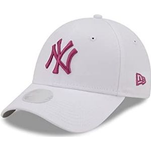 New Era New York Yankees MLB League Essential White Pink 9Forty Adjustable Women Cap - One-Size