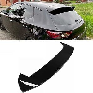 Auto Dakspoiler Voor Seat LEON MK 3 MK3 5F FR Style Hatchback 5 Doors 2012-2020 Hatchback Kofferbak Spoiler dak Vleugel Staart Vleugel Auto Modificatie Accessoires,Gloss Black