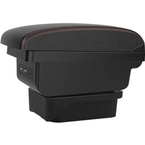 Armsteunvak Voor TOYOTA Voor Verso Armsteun Box Voor TOYOTA Voor Verso EZ Auto Armsteun Box Interieur Onderdelen Opbergbox Met USB Accessoires Opbergvak middenconsole(A3 Black white NOUSB)