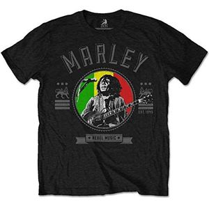 Bob Marley Rebel Music Seal T-Shirt voor heren