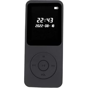 Bluetooth 5.0 MP3-speler, Draagbare Digitale MP3 MP4-speler met 1,77-inch Scherm HiFi-geluidskwaliteit Muziekspeler, Ondersteunt Ebook, FM-radio, Spraakopname (Zonder geheugenkaart)