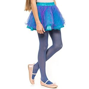 OVISSA Ultrazachte kinder- en meisjespanty voor elke activiteit, sterke panty voor meisjes, school, dans, ballet, theater, kinderen, microvezel, effen panty, 50 denier, Denim, 5-6 jaar