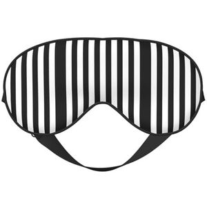 Zwart-witte strepen afdrukken veelzijdige rust helper, zacht slaap oogmasker dubbelzijdig voor yoga, kamperen, zacht slaapmasker