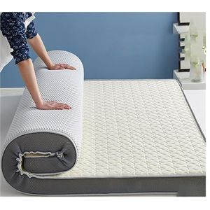 Matras Van Volledige Grootte, Latexschuimmatras, Opvouwbare Traagschuimmatras, Twin Twin-matras, Ergonomische 7-zonematras, Medium Comfort, Melkzijdestof (Color : Style1, Size : 90 * 190CM*6CM)