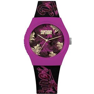 Superdry Casual Horloge SYL247BP, Paars, armband