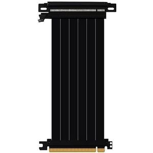 Allowish Full Speed PCIE 4.0 16x Riser Kabel Videokaart Verlengkabel PCI Express Port GPU Uitbreidingskaart Riser Afgeschermde Extender (15 cm, 4.0 OneReverse Zwart)