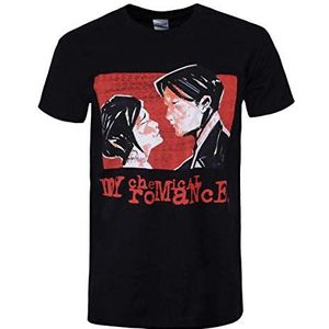 My Chemical Romance Faces T-shirt zwart L 100% katoen Band merch, Bands